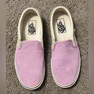 Vans Women's Lavender Slip-On Sneakers